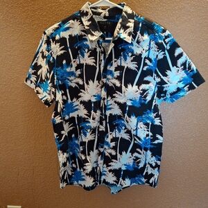 Mens guess Hawaiian shirt medium